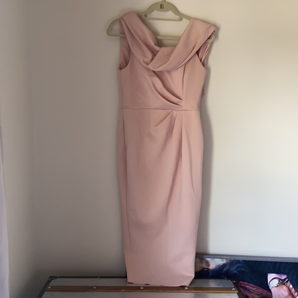 NWT ASOS design drape fallen shoulder dress - Picture 4 of 5
